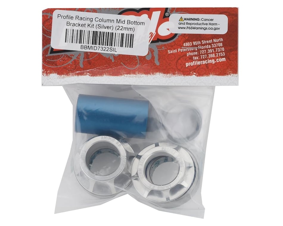 Profile Racing Column Mid Bottom Bracket (Silver) (22mm) - Dan's Comp